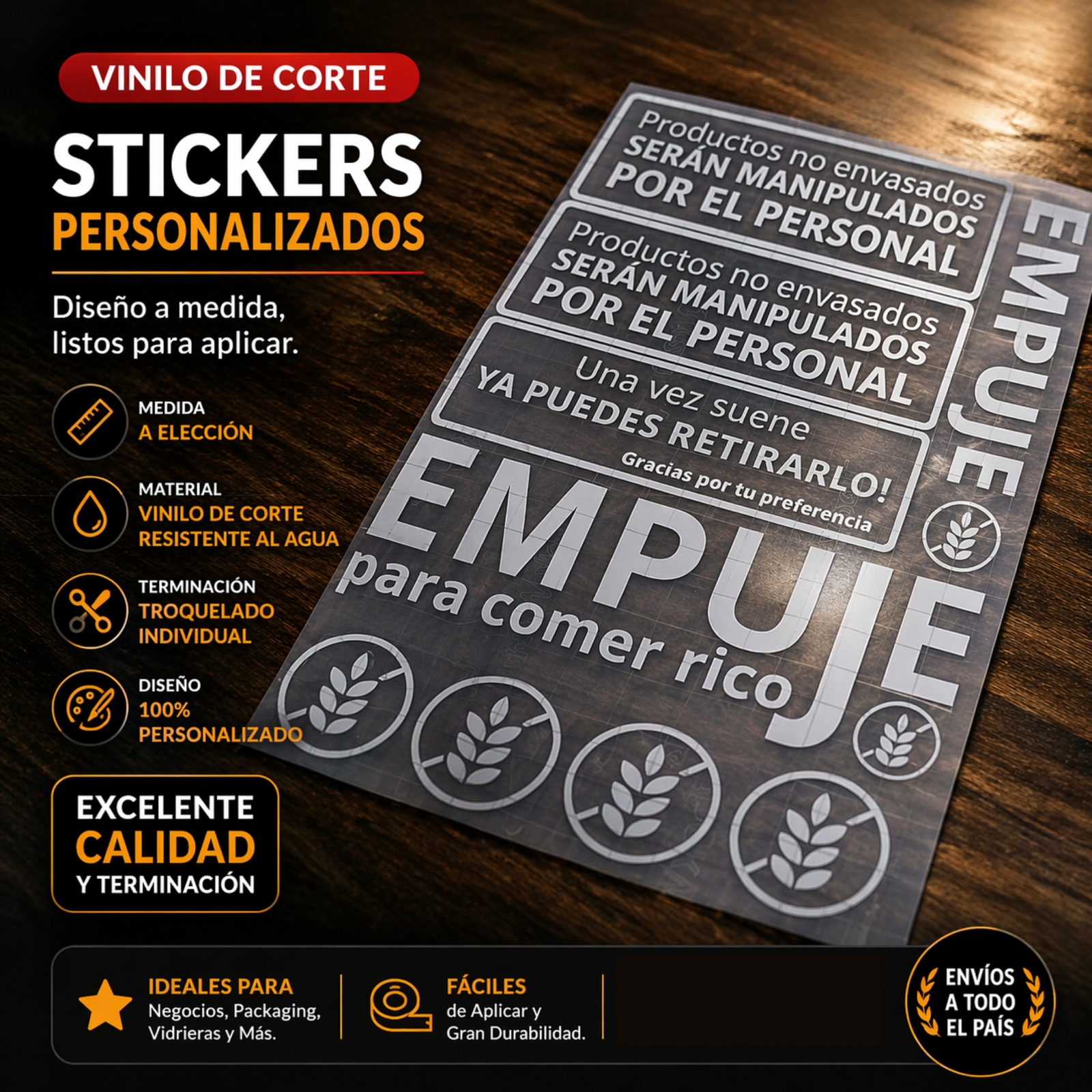 Vinilo de Corte Personalizado – Señalética y Branding