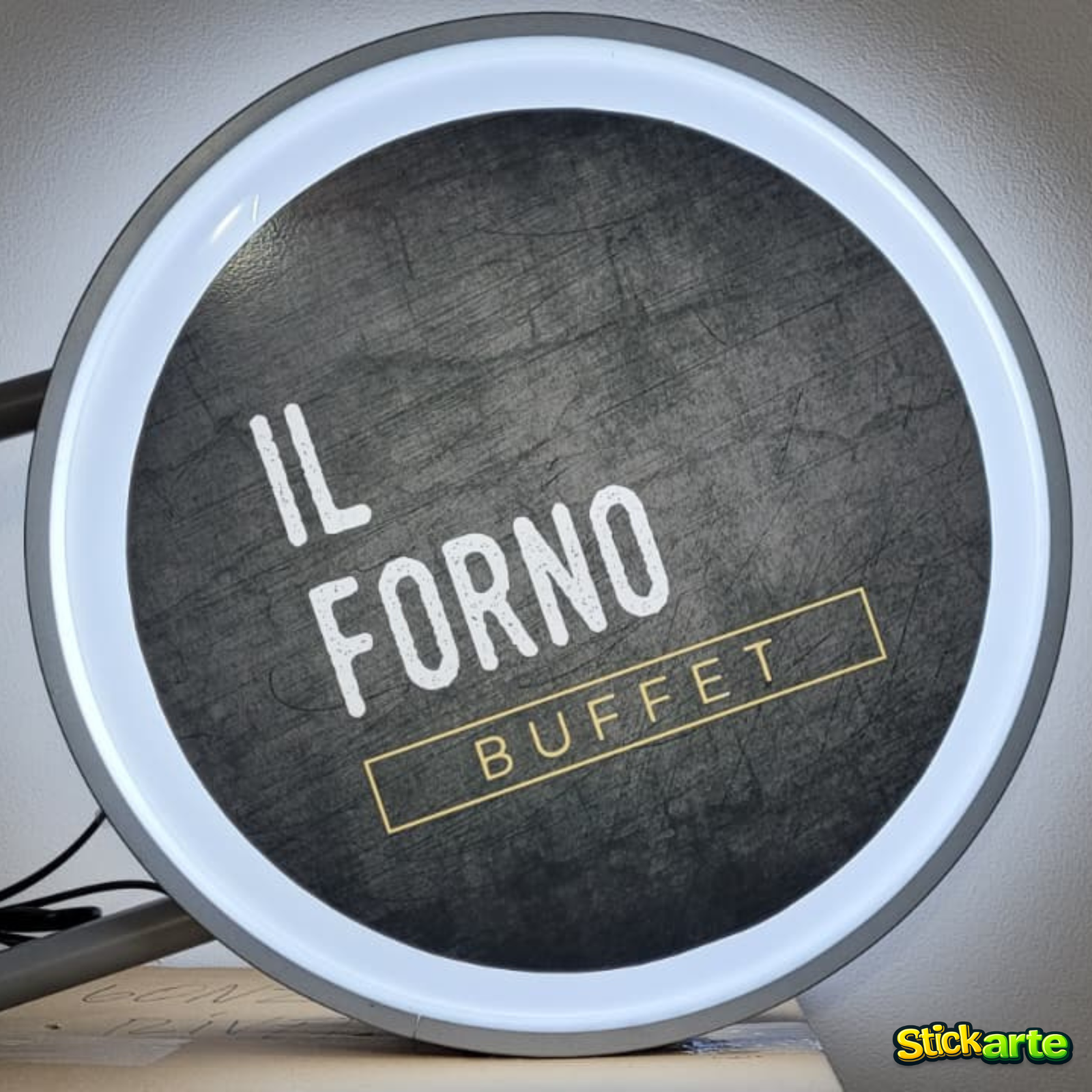 Cartel LED Circular Doble Cara 60cm Personalizado – Máxima Visibilidad