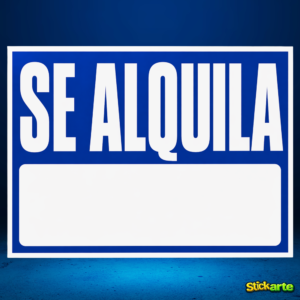 Cartel “SE ALQUILA” 50x40 cm – Alta Visibilidad