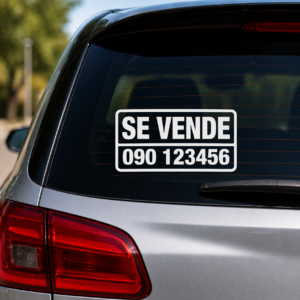 Vinilo de Corte “SE VENDE” para Vidrio – Personalizable