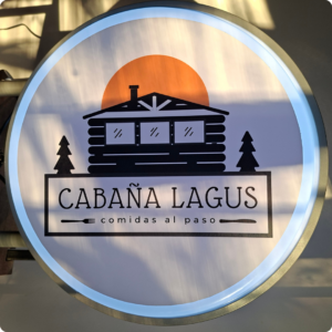 Cartel LED Circular Doble Cara 70cm Personalizado – Máxima Visibilidad