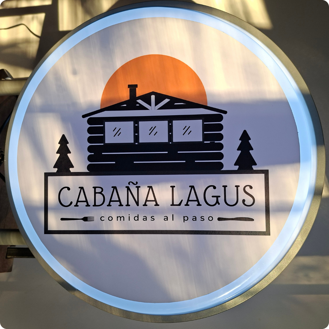 Cartel LED Circular Doble Cara 70cm Personalizado – Máxima Visibilidad
