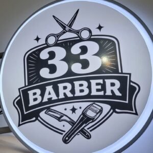 Cartel LED Circular Doble Cara 45cm Personalizado – Máxima Visibilidad
