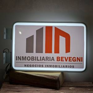 Cartel LED Rectangular Doble Cara 60x40cm Personalizado – Máxima Visibilidad