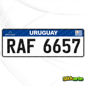 Patente adhesiva personalizada en vinilo de 40 × 13 cm